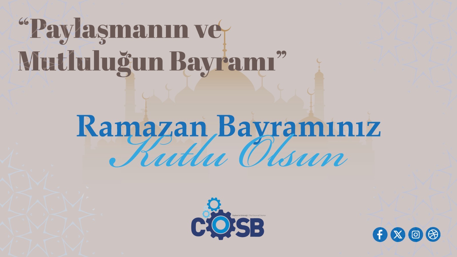 Ramazan Bayramı Mesajı